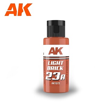 AK 23A Light Brick Paint Dual Exo Scenery (60ml Bottle) Hobby and Model Acrylic Paint #1573