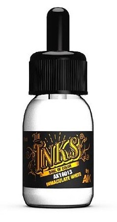 AK Inks- Inmaculate White Acrylic 30ml Bottle