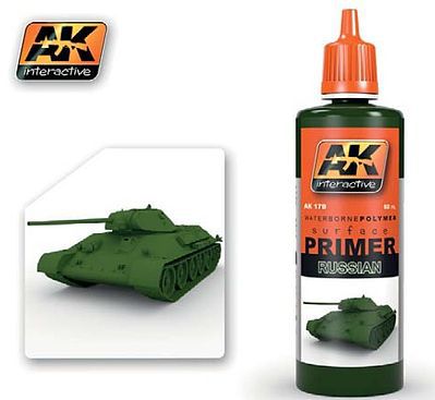 AK Green (Russian) Acrylic Primer 60ml Bottle Hobby and Model Acrylic Paint #179