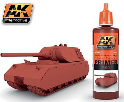 AK Red Acrylic Primer 60ml Bottle Hobby and Model Acrylic Paint #180