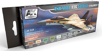 AK Israeli Air Force Acrylic Paint Set (8 Colors) 17ml Hobby and Model Paint #2150