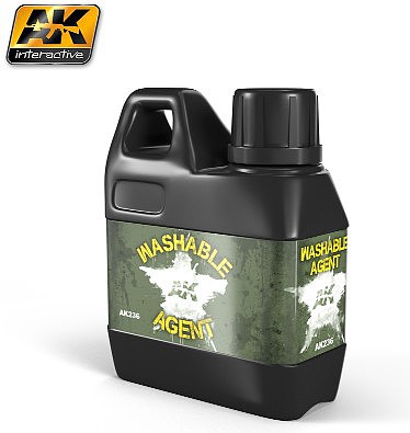 AK Washable Agent to Convert Acrylic Paint to Washable 100ml Hobby and Model Paint Supply #236