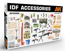 AK IDF Accessories (Plastic Kit) Plastic Model Military Figure Kit 1/35 Scale #35006