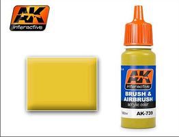 AK Yellow Acrylic Paint 17ml Bottle Hobby and Model Acrylic Paint #739