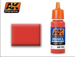 AK Red Acrylic Paint 17ml Bottle Hobby and Model Acrylic Paint #740