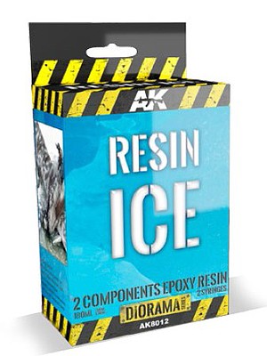 AK Resin Ice Effect 2-Components Epoxy 180ml Hobby and Model Paint Supply #8012