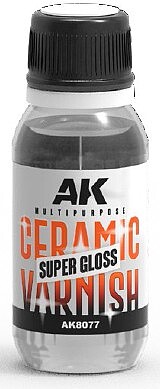 AK Multipurpose Super Gloss Ceramic Varnish 60ml Bottle Hobby and Model Acrylic Paint #8077