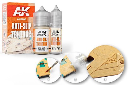 AK Anti-Slip Two-Component Texture Hobby and Model Paint Supply #8200
