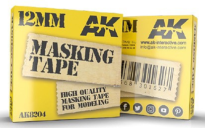 AK Masking Tape 12mm Hobby and Model Paint Supply #8204
