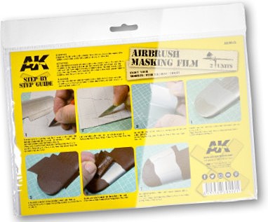 AK Airbrushing Masking Film Size A4 (2) Hobby and Model Airbrush Accessory #9045