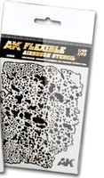 AK Flexible Airbrush Stencil for 1/48, 1/72 Hobby and Model Airbrush Accessory #9080