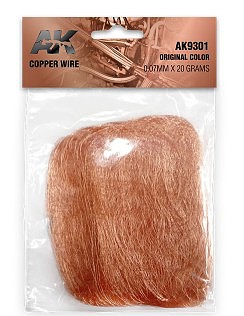 AK Copper Wire 0.07mm x 20 grams Miscellaneous Detailing Item Kit #9301