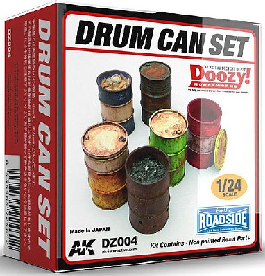 AK 1/24 Doozy Series- Drums/Barrels w/Lids (6) (Resin)