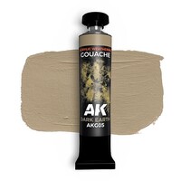 AK Gouache- Dark Earth Acrylic Weathering Paint 20ml Tube
