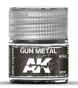 AK Gun Metal Acrylic Lacquer 10ml Bottle Hobby and Model Lacquer Paint #rc15