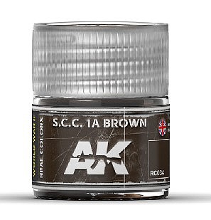 AK SCC 1A Brown Acrylic Lacquer Paint 10ml Bottle Hobby and Model Paint #rc34