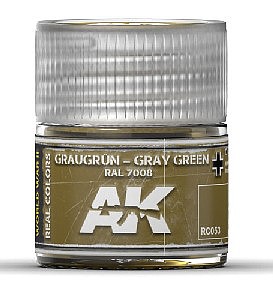 AK Grey Green RAL7008 Acrylic Lacquer Paint 10ml Bottle Hobby and Model Paint #rc53