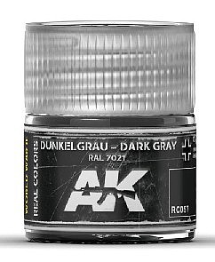 AK Dark Grey RAL7021 Acrylic Lacquer Paint 10ml Bottle Hobby and Model Paint #rc57