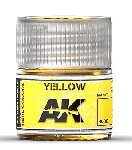 AK Yellow Acrylic Lacquer Paint 10ml Bottle Hobby and Model Paint #rc7