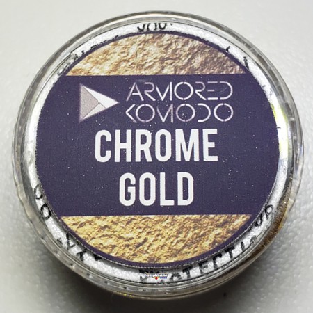 Armored-Komodo Chromaflair Chrome Gold Hobby and Model Paint Pigments #1006