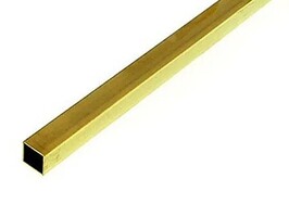 Albion Square Brass Tube 6.35 x 6.35 mm 2pcs