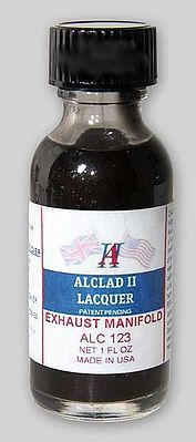 Alclad 1oz. Bottle Exhaust Manifold Lacquer Hobby and Model Lacquer Paint #123