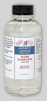 Alclad 4oz. Bottle Gloss Clear Coat Hobby and Model Lacquer Paint #310