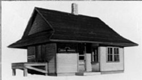 Alexander Flagstop Station PRR HO Scale Model Railroad Building Kit #7631