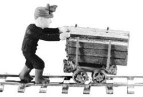 Alexander Mine Figures Miner Mike HO Scale Model Railroad Figure #9809