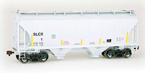 American-Limited Trinity 3281 cubic foot 2-Bay Covered Hopper SLCX #1 HO Scale Model Train Freight Car #2006