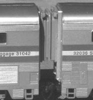 American-Limited Con-Cor Superliners Oper. Diaphragm (1 set) HO Scale Model Train Passenger Car Part #9400