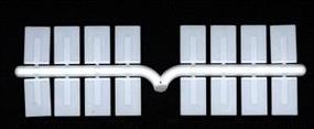 A-Line Mud Flaps for Trucks or Trailers (16) White Plastic HO Scale Model Railroad Vehicle #50005