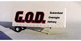 A-Line Decal 28'Wedge Trlr G.O.D HO-Scale
