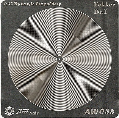 Alliance-Model-Works Fokker DR 1 Photo-Etch Propeller (2) Plastic Model Aircraft Accessory Kit 1/32 Scale #35