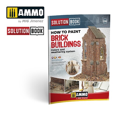 Ammo How to Paint Brick Buildings SOLUTION BOOK #09 - MULTILINGUAL BOOK