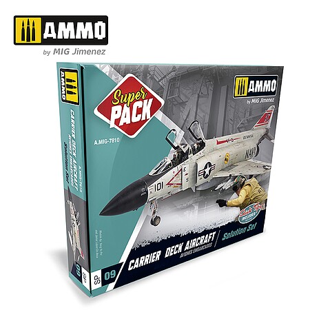 Ammo Carrier Deck Aircraft Solution Set Super Pack Hobby and Plastic Model Paint Set #7810