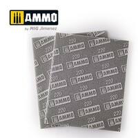 Ammo Sanding Sponge Sheet 220 grit (2) Hobby and Plastic Model Sandpaper #8557