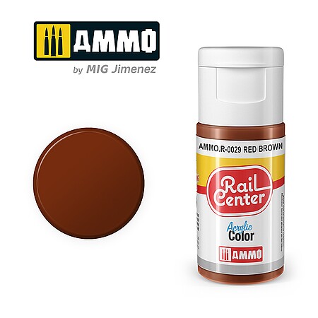Ammo Rail Center Red Brown (17ml bottle) Hobby and Plastic Model Acrylic Paint #r0029