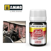 Ammo Rail Center Soot Wash (35ml Bottle) Hobby and Plastic Model Enamel Paint #r2005