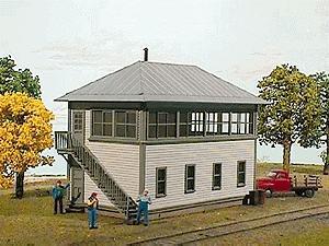 American-Models Norfolk & Western Style Interlocking Tower Kit HO Scale Model Railroad Building #132