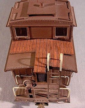American-Models 34 Cupola Caboose Wood Roofwalks HO Scale Model Train Freight Car Part #342