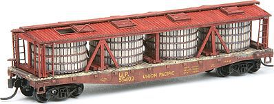 American-Models Pickle Car Conversion - Kit - Fits Red Caboose Flatcar N Scale Model Train Freight Car #526
