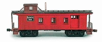 American-Models 30 Sidedoor Waycar Kit Chicago, Burlington & Quincy HO Scale Model Train Freight Car #858