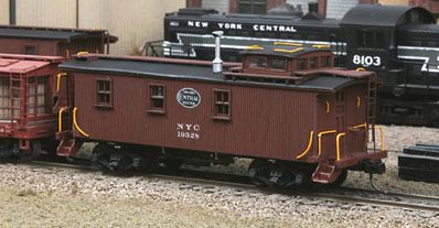 American-Models New York Central 19000 Series Wood Caboose Kit HO Scale Model Train Freight Car #879