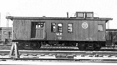 American-Models Wood Caboose Kit Missouri Pacific Drovers Car HO Scale Model Train Freight Car #884