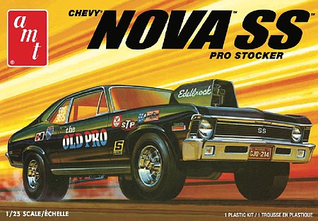 AMT 1972 Chevy Nova SS Old Pro 2T Plastic Model Car Kit 1/25 Scale #1142