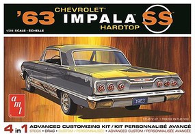 AMT 1963 Chevy Impala SS 2T Plastic Model Car Kit 1/25 Scale #1149