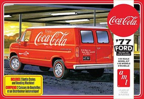 AMT 1977 Ford Van w/Coca-Cola Machine Plastic Model Car Vehicle Kit 1/25 Scale #1173