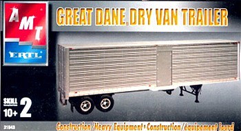AMT Great Dane Dry Goods Semi Trailer Plastic Model Truck Vehicle Kit 1/25 Scale #1185