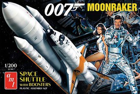 AMT Moonraker Shuttle w/Boosters James Bond Plastic Model Space Shuttle Kit 1/200 Scale #1208